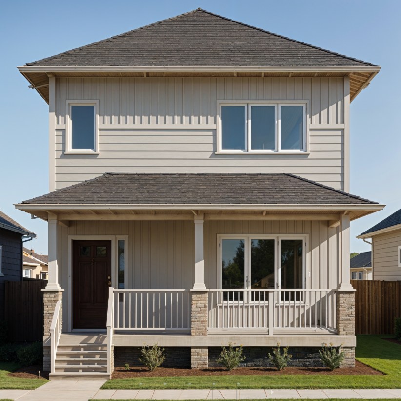 Rendering of the Tahoe two-storey, veranda exterior
