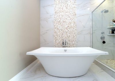 modern bath tub and shower